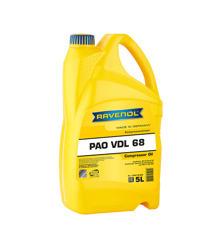 Компресорно масло RAVENOL Kompressorenoel VDL 68 5л.