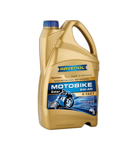 Моторно масло RAVENOL Motobike 4-T Ester 5W-40 4л.