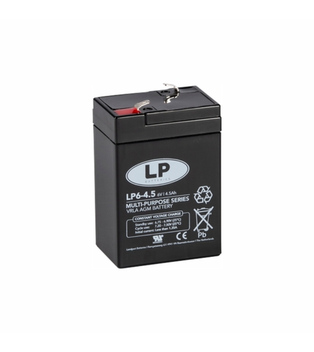 VRLA aкумулатор LP Battery 6V 4.5Ah LP6-4.5