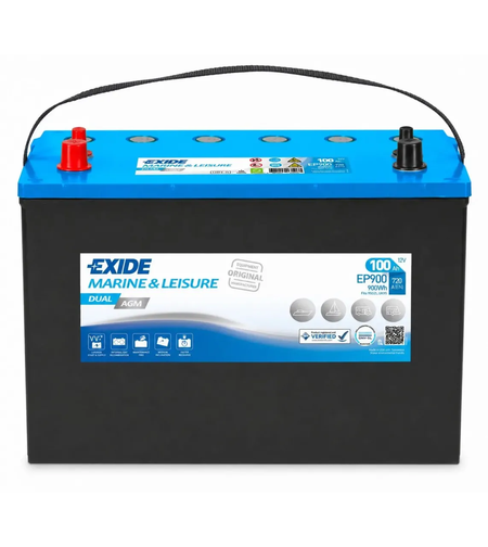 Акумулатор Exide Marine Dual AGM 12V 100Ah 800A EP900