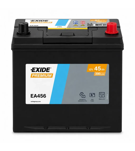 Акумулатор Exide Premium JIS 12V 45Ah 390A EA456 /д+/