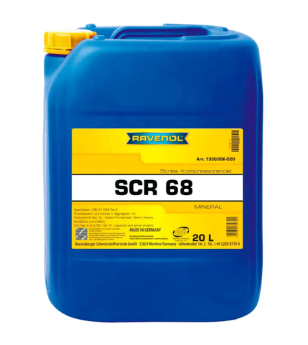 Винтово компресорно масло RAVENOL SCR 68 20л.