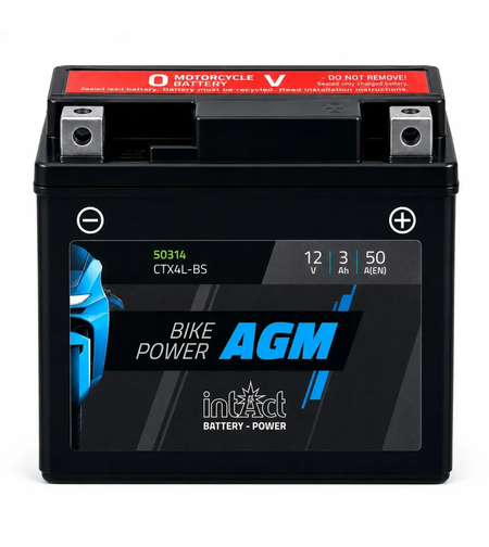 Мото акумулатор intAct Bike-Power AGM YTX4L-BS CTX4L-BS 50A