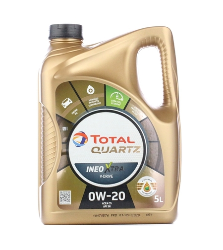 Mасло TOTAL QUARTZ XTRA V-Drive 0W-20 - 5 Литра