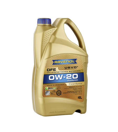 Моторно масло RAVENOL DFE 0W-20 4л.