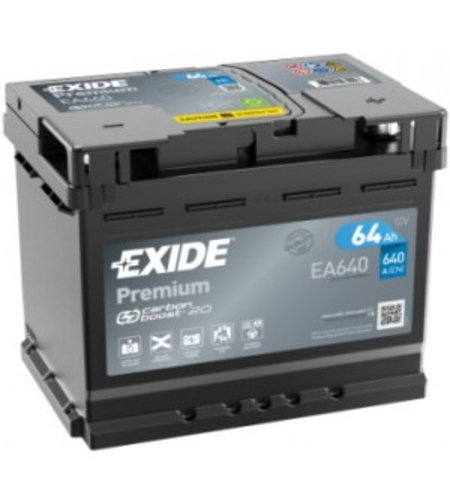 Акумулатор Exide Premium 12V 64Ah 640A EA640
