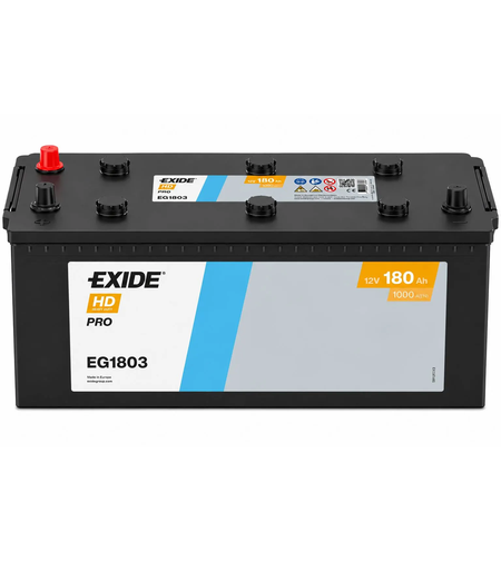 Акумулатор Exide Start PRO 12V 180Ah 1000A EG1803