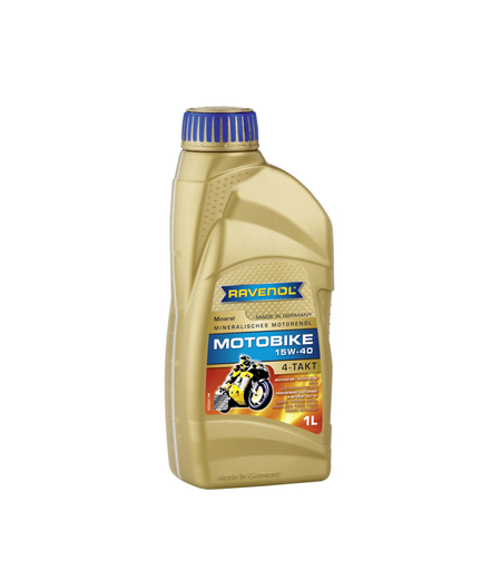 Моторно масло RAVENOL Motobike 4-T Mineral 15W-40 1л.