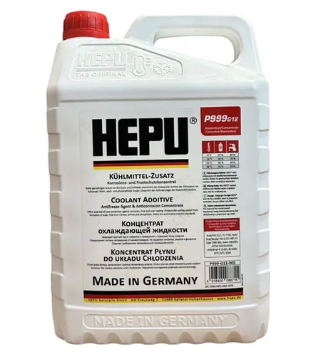 Антифриз HEPU P999 G12+ / G30 – Антифриз (концентрат) - 5л