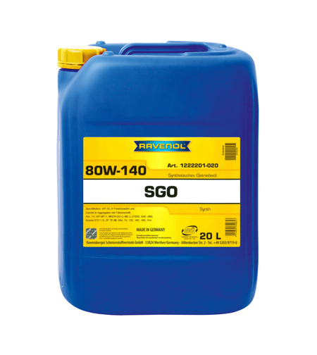 Трансмисионно масло RAVENOL Getrieb. SGO 80W-140 GL-5 20л.