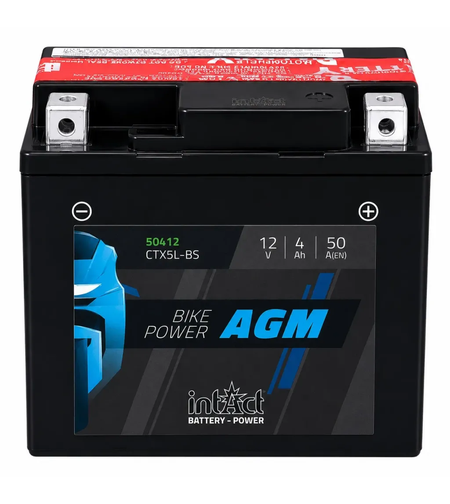 Мото акумулатор intAct Bike-Power AGM YTX5L-BS CTX5L-BS 50A