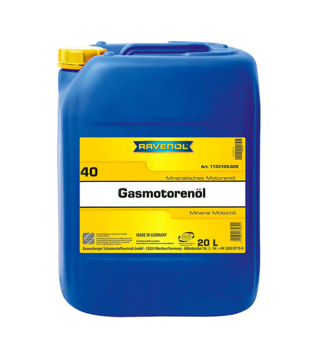 Моторно масло RAVENOL Gasmotorenol SAE 40 20л.