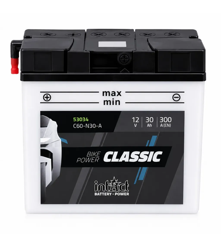 Мото акумулатор intAct Bike-Power CLASSIC C60-N30-A 300A