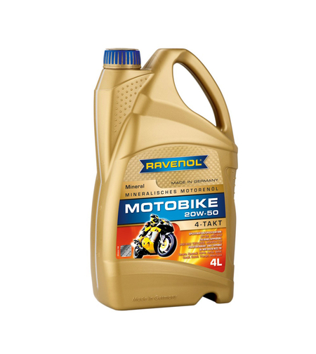 Моторно масло RAVENOL Motobike 4-T Mineral 20W-50 4л.