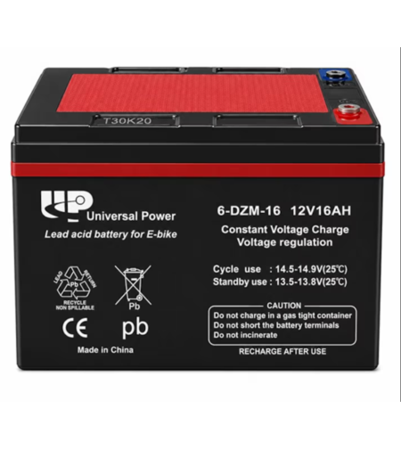 E-BIKE Акумулатор UP 12V 6-DZM-16