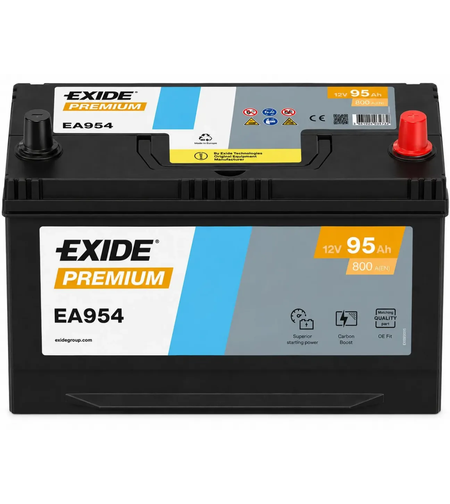 Акумулатор Exide Premium JIS 12V 95Ah 800A EA954 /д+/