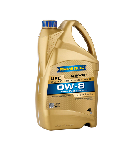 Моторно масло RAVENOL UFE Ultra Fuel Economy SAE 0W-8 4л.