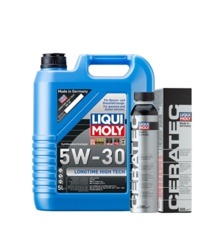 ПРОМО Масло LIQUI MOLY LONGTIME HIGH TECH 5W‑30 - 5 Литра + Добавка LIQUI MOLY Cera Tec Керамика - 300 мл.