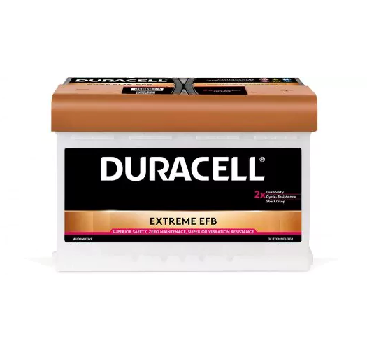 Акумулатор Duracell Extreme EFB 12V 75Ah 700A L3 DE75H