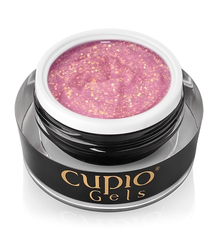 Изграждащ гел Cupio Glitter Glam - Flirty 15ml !!!Без TPO!!!
