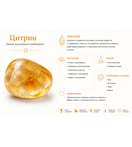 Цитрин – Камък на успеха и изобилието