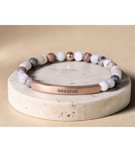 Гривна от Родонит „Breathe“