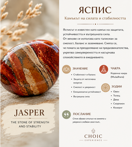 Яспис – Камъкът на силата и