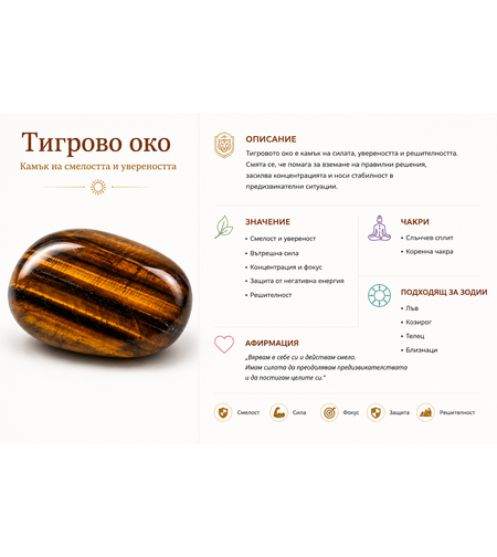 Тигрово око – Камък на смелостта и увереността