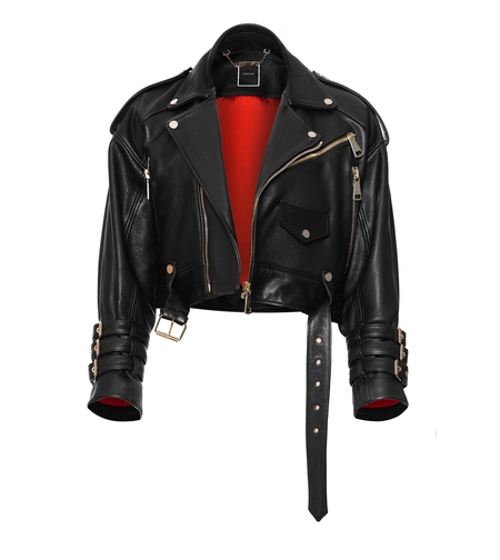 MOTORCYCLE JACKET IN CALFSKIN ,, Dominus''