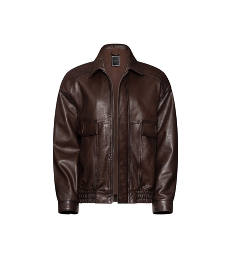 Bomber in dark brown