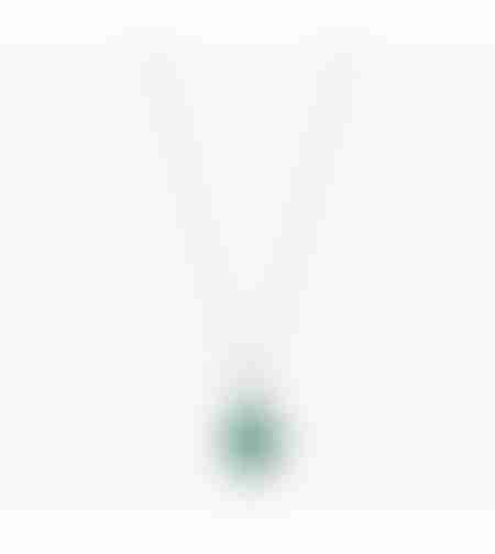 0.41 ct Necklace with emerald and diamonds