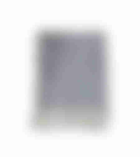 SAND THROW DECO COTTON WHITE BLACK 125x150cm E1 IN