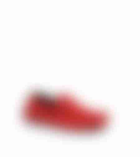Мужские лоферы из натуральной кожи красный цвета 7409