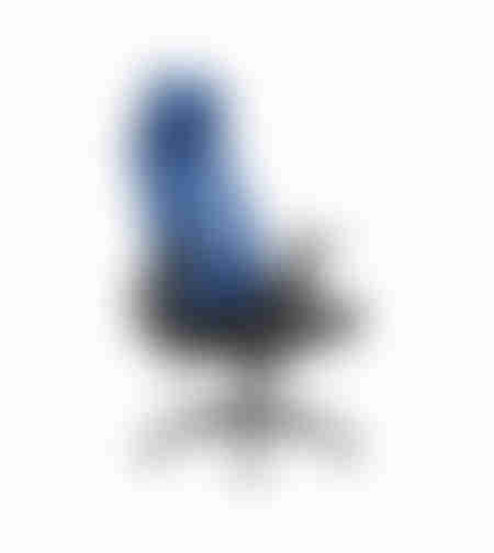 TIE CHAIR DESK PP BLUE FABRIC BLACK BASE POLYAMIDE 66x64xH120-130cm E1 PRC