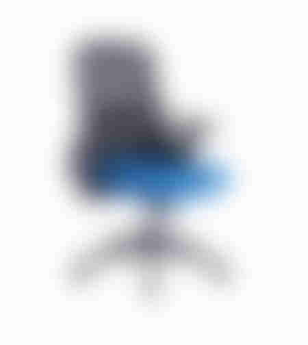 STABILO CHAIR DESK MESH BLACK FABRIC BLUE BASE POLYAMIDE 47,5x43xH100-110cm E1 PRC
