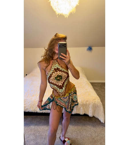 Shimmer Mosaic Skirt