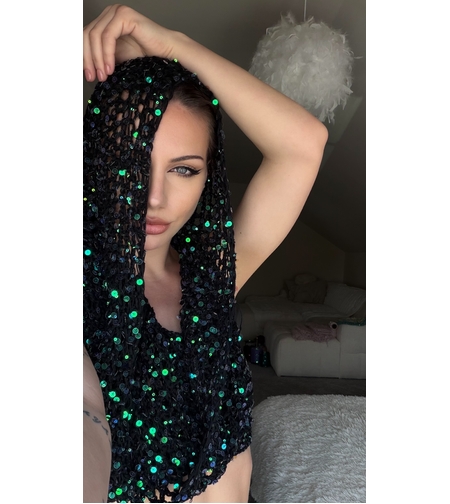 Shimmer Hooded Top