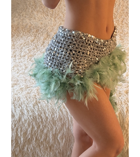 Shimmer Feathers Skirt