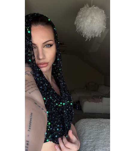 Shimmer Hooded Top