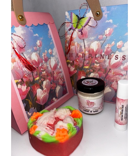 Set Mărțișor White Lily Naturals – Happy Spring