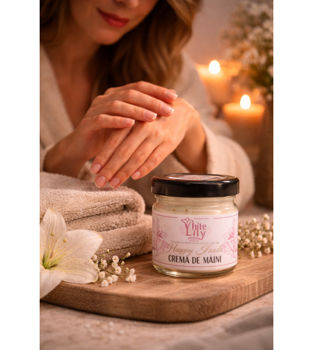 Cremă naturală pentru mâini – hidratare intensă și protecție pentru piele sensibilă, fără parabeni