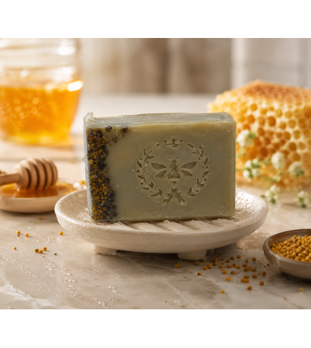 Sapun natural pentru piele sensibila cu miere si polen