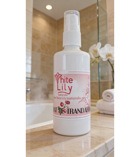 Apă naturală de trandafir calmantă, pentru piele sensibilă