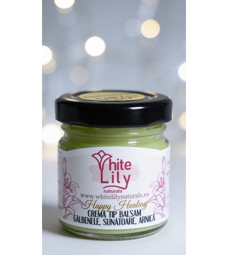Cremă tip balsam cu gălbenele, sunătoare și arnică „Happy Healing”