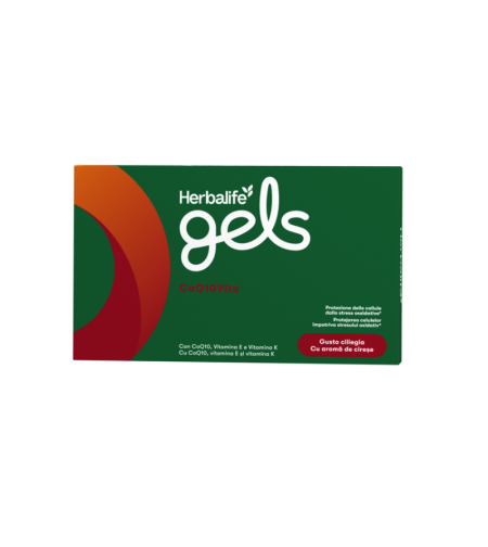 Herbalife Gels CoQ10Vita Cu aromă de cireșe 30 de comprimate de gel masticabile