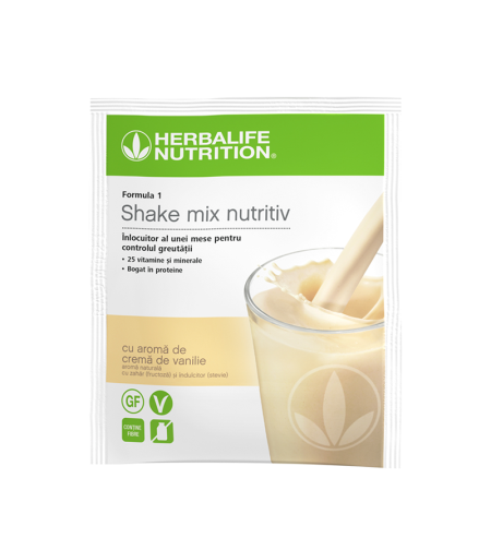 Shake-ul Formula 1 Cremă de vanilie Pachet de 7 pliculețe