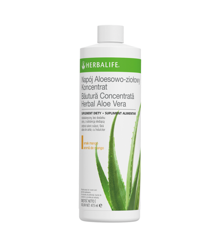Băutură Concentrată Herbal Aloe cu aromă de Mango Aloe Mango 473ml