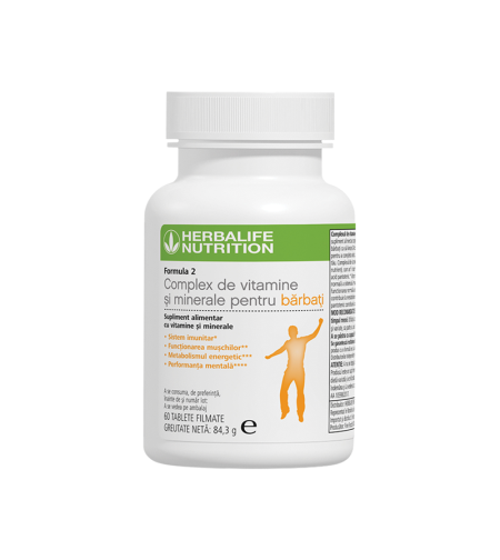 Formula 2 Complex de Vitamine și Minerale pentru Bărbați 60 de tablete