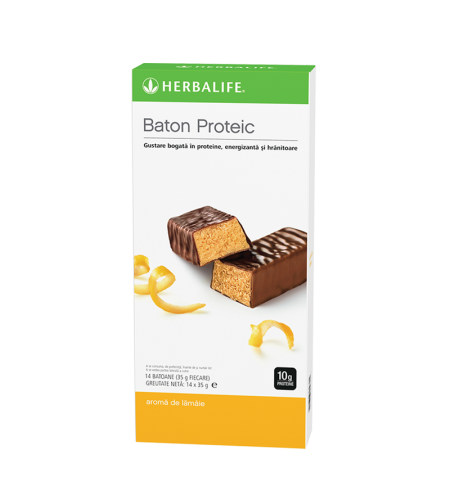 Batoane proteice Lămâie 14 batoane per cutie