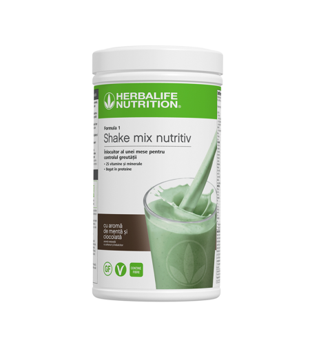 Shake-ul Formula 1 Mentă și Ciocolată 550g
